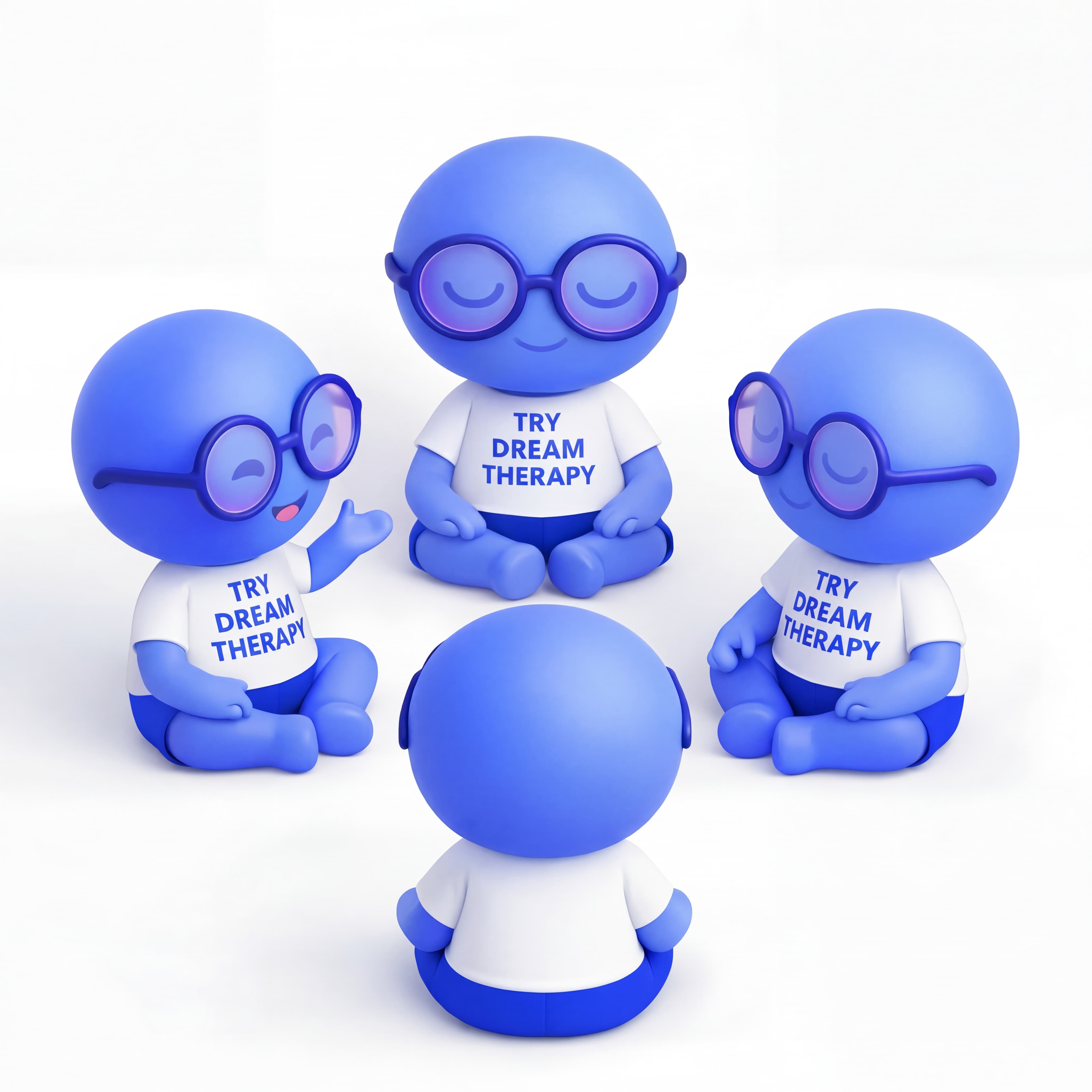 DreamTherapy mascot group illustration representing DreamCircle.